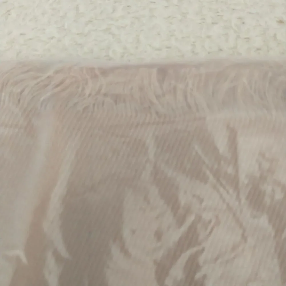 New Quince Featherweight Cashmere Silk Frayed Edge Scarf One Size Beige